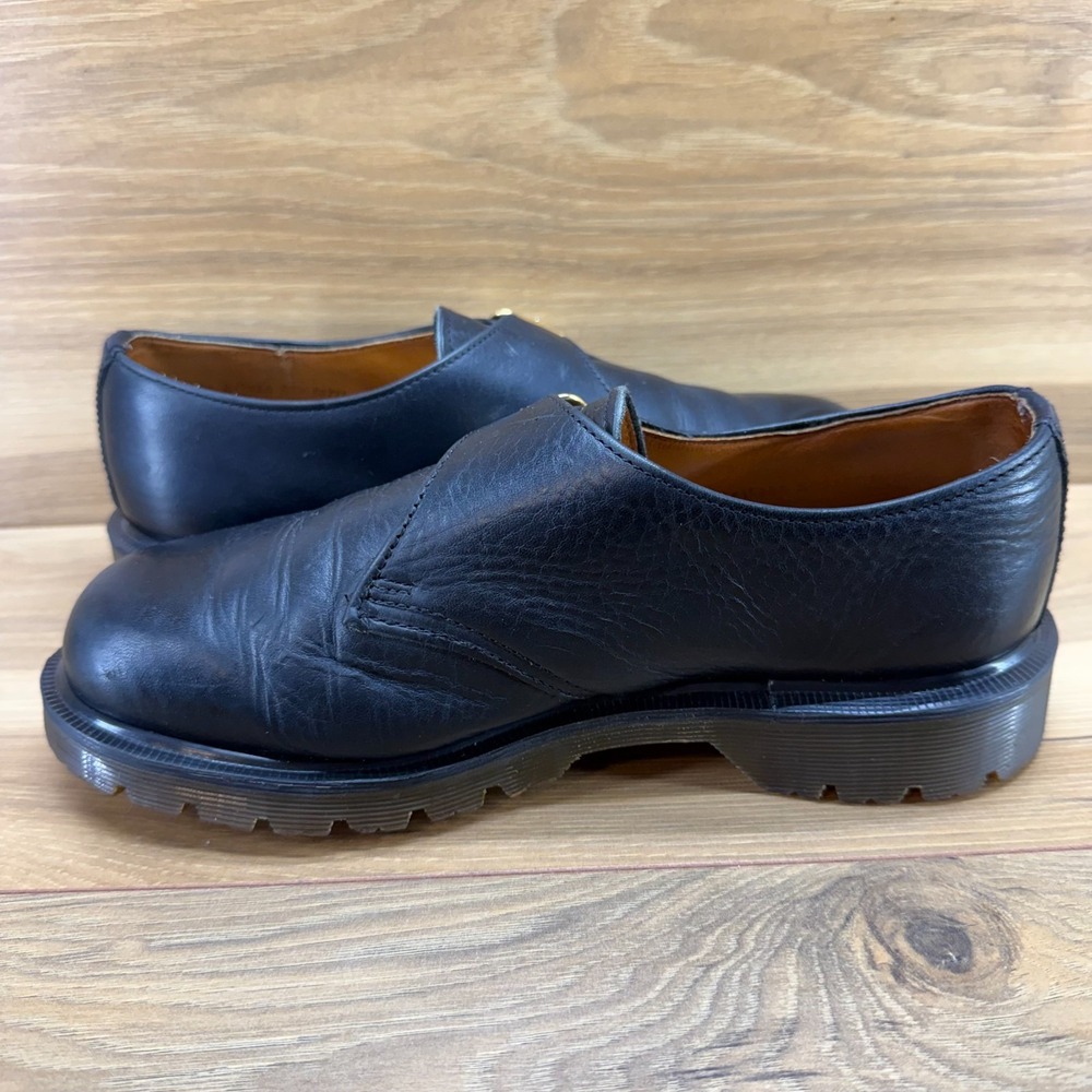 Dr Martens Vintage Y2K Monk Strap Oxfords Womens 8 UK 6 Black Lug Chunky ENGLAND - Picture 11 of 11